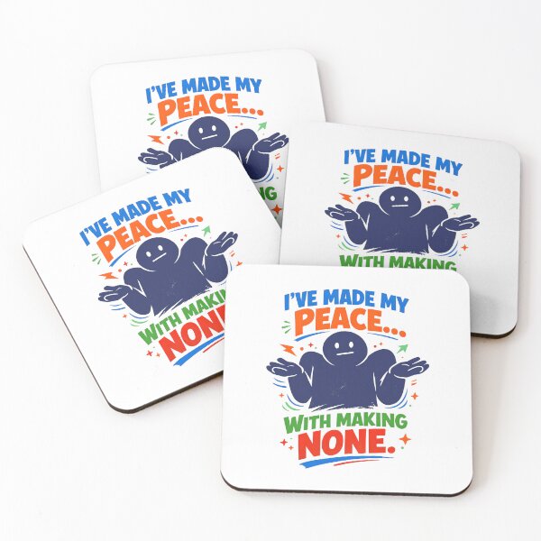 Item preview, I've Made My Peace With Making None Shrug Silhouette | Funny Sarcastic Minimalist Graphic T-Shirt by Vivaan Studio designed and sold by Vivaan Studio.