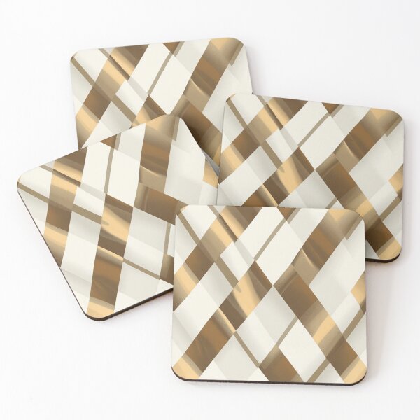 Item preview, Over It Plaid - Gold Foil and White  designed and sold by CleverCulture.