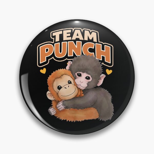 Item preview, Cute Baby Monkey Punch Plush Hugging Team Punch  designed and sold by ZANNIX.