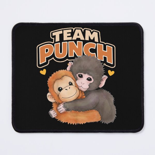 Item preview, Cute Baby Monkey Punch Plush Hugging Team Punch designed and sold by ZANNIX.