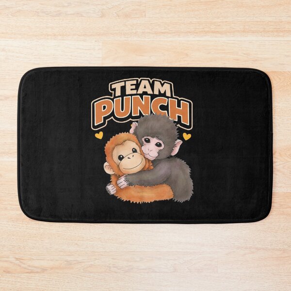 Item preview, Cute Baby Monkey Punch Plush Hugging Team Punch  designed and sold by ZANNIX.