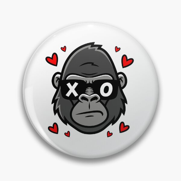Item preview, Tough Gorilla Boss with Sunglasses and Hearts designed and sold by graphixpolash.