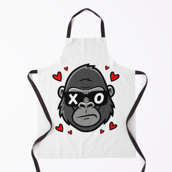 Item preview, Tough Gorilla Boss with Sunglasses and Hearts designed and sold by graphixpolash.