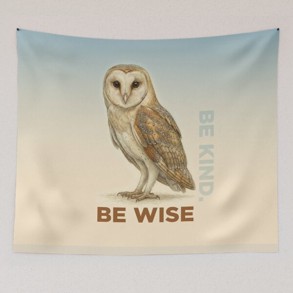 Item preview, Wise Barn Owl Bird Lover's Illustration designed and sold by korasi.