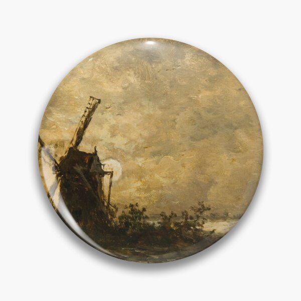 Item preview, River view in moonlight - Egide François Leemans  designed and sold by Vintage Designs +.