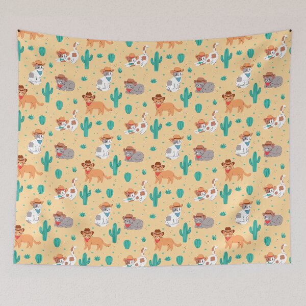 Item preview, cute cats in cowboy hats designed and sold by burbura.