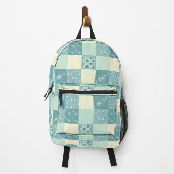 Item preview, Salt Water Shallows patchwork in teal and aqua designed and sold by LisaLeQuelenec.