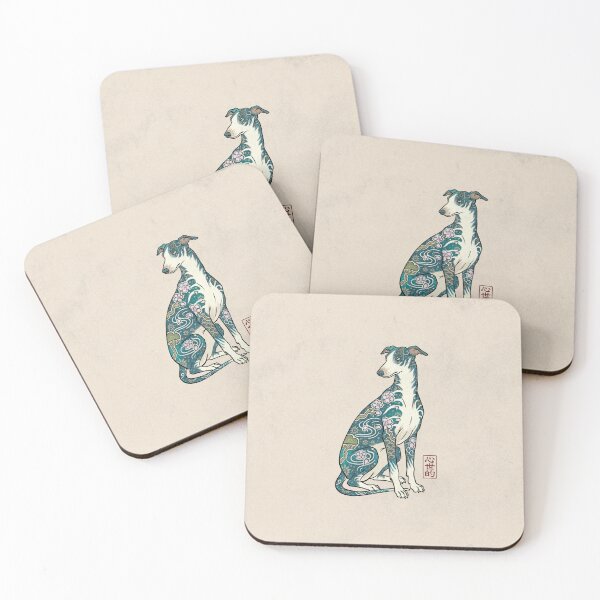 Item preview, Greyhound cherry blossom designed and sold by Syntetyc.