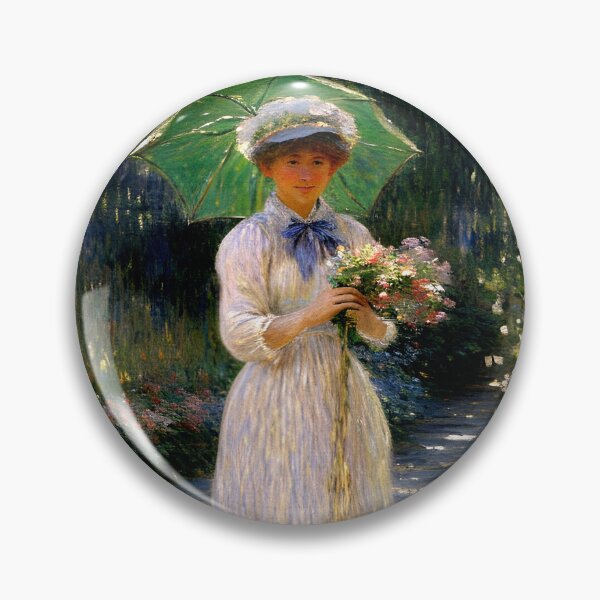 Item preview, Camille with Green Parasol designed and sold by artdesignsnow.