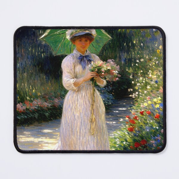 Item preview, Camille with Green Parasol designed and sold by artdesignsnow.
