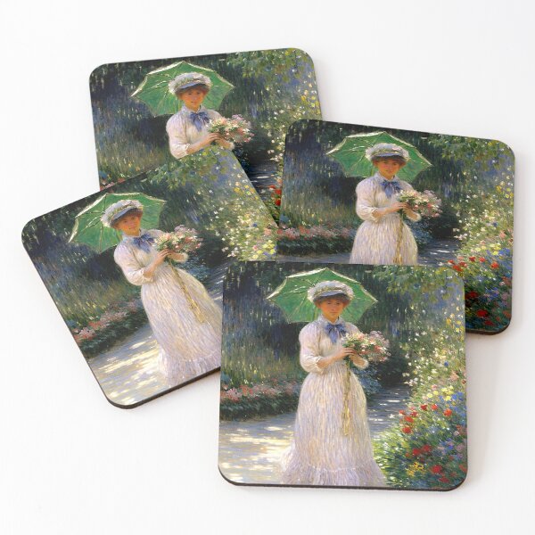 Item preview, Camille with Green Parasol designed and sold by artdesignsnow.