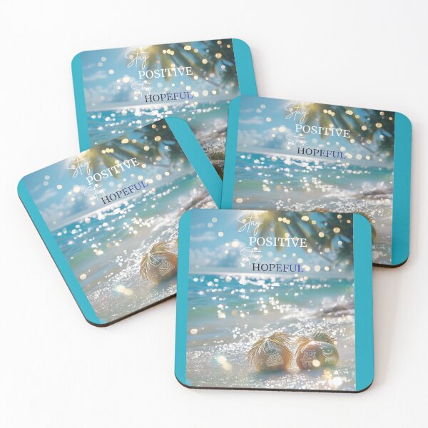 Item preview, GLITTERY  OCEAN  STAY POSITIVE  STAY  HOPEFUL  ATTRACT  POSITIVITY designed and sold by Brewgoodness.