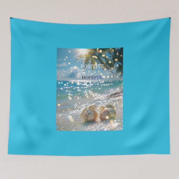 Item preview, GLITTERY  OCEAN  STAY POSITIVE  STAY  HOPEFUL  ATTRACT  POSITIVITY designed and sold by Brewgoodness.
