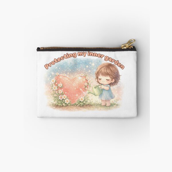 Item preview, Inner Child Healing Art – Protecting My Inner Garden Kawaii Self Love Illustration designed and sold by PromptCoreNexus.