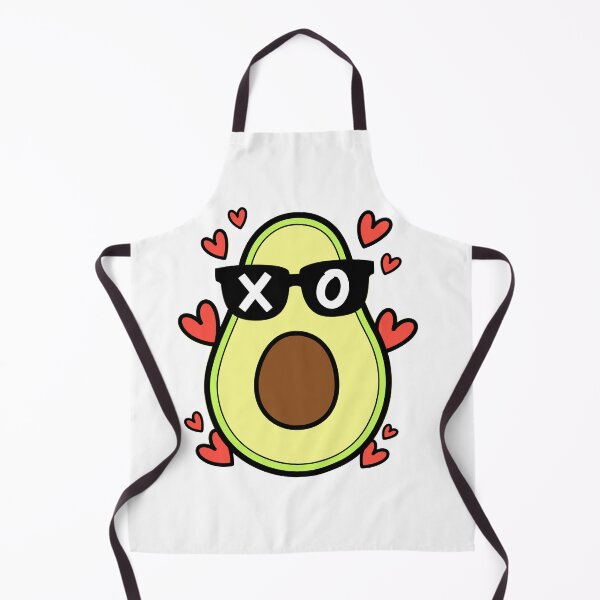 Item preview, Cute Avocado Half with Sunglasses and Floating Hearts designed and sold by graphixpolash.