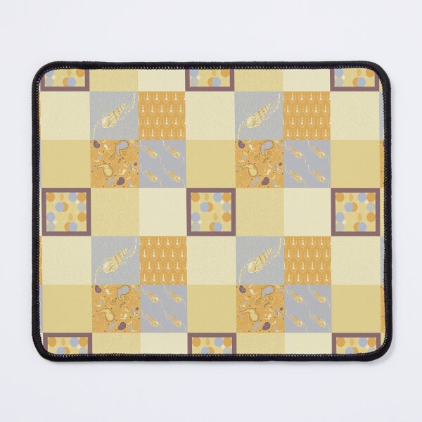 Item preview, Salt Water Shallows patchwork in sunshine yellow designed and sold by LisaLeQuelenec.