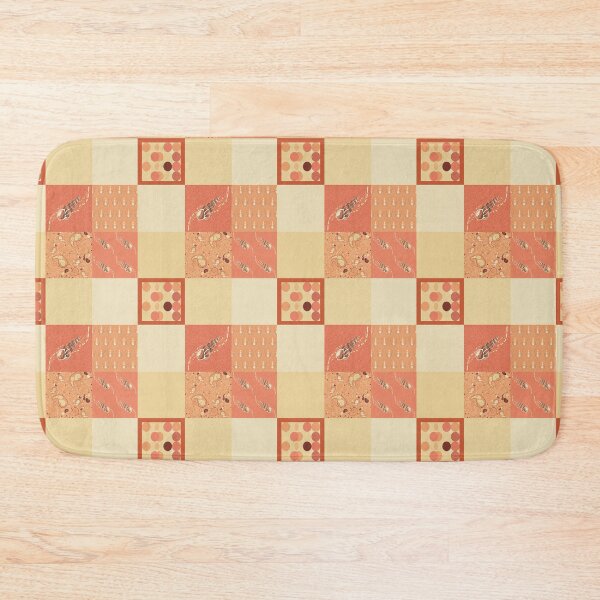 Item preview, Salt Water Shallows patchwork in coral designed and sold by LisaLeQuelenec.