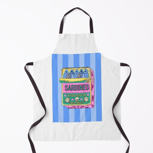 Item preview, Sardines Illustration Retro Style Bold and Colourful  designed and sold by DrawnByMoonBeam.