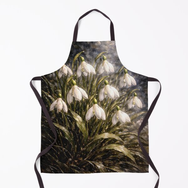 Item preview, Snowdrop Flowers in Soft Light – Moody Botanical Spring Art designed and sold by ChubbyGoong.