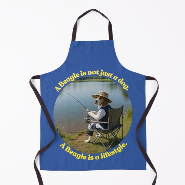 Item preview, Beagle Fishing Lifestyle - Funny Beagle Dog Fisherman designed and sold by ArthurShu.