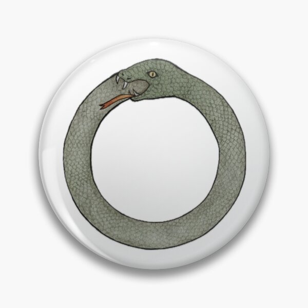 Item preview, ouroboros watercolor illustration designed and sold by sweetb3rry.