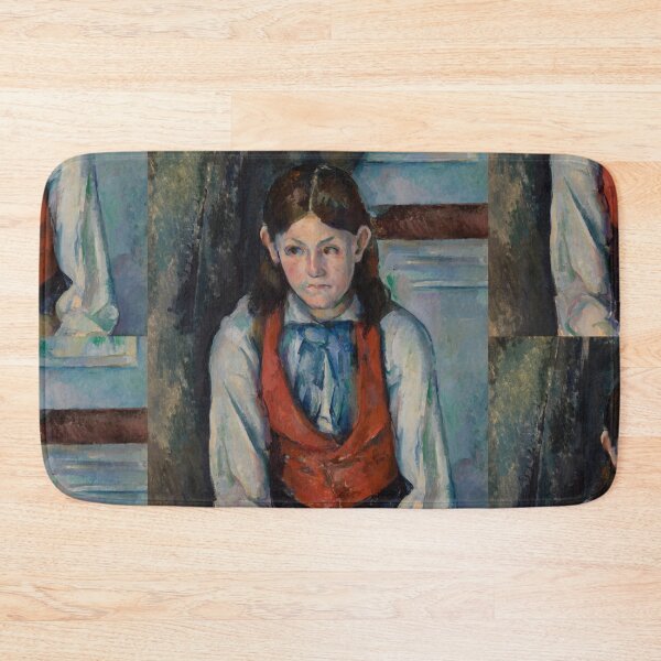 Item preview, Boy in A Red Vest by Paul Cézanne: Post Impressionist Portrait Poster designed and sold by artofuniverse.