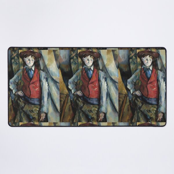 Item preview, Boy in a Red Waistcoat by Paul Cézanne: Post Impressionist Portrait Poster designed and sold by artofuniverse.