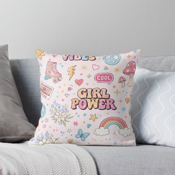 Item preview, Good Vibes Girl Power Pattern – Cute Teen Aesthetic Case designed and sold by DrizzyV.