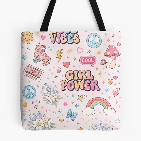 Item preview, Good Vibes Girl Power Pattern – Cute Teen Aesthetic Case designed and sold by DrizzyV.