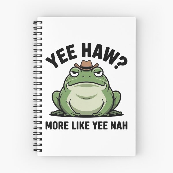 Item preview, Yee Nah Cowboy Frog - Funny Sarcastic Meme Art designed and sold by Mr-wow.