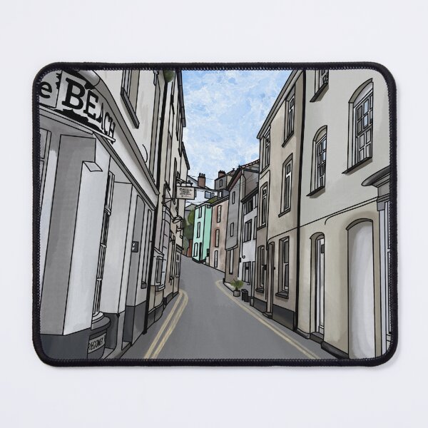 Item preview, Cornwall Street Watercolour Mixed Media designed and sold by DrawnByMoonBeam.