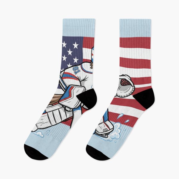 Item preview, USA Eagle Hockey Goalie - Patriotic American Flag Sports Art designed and sold by Wild-way Art.
