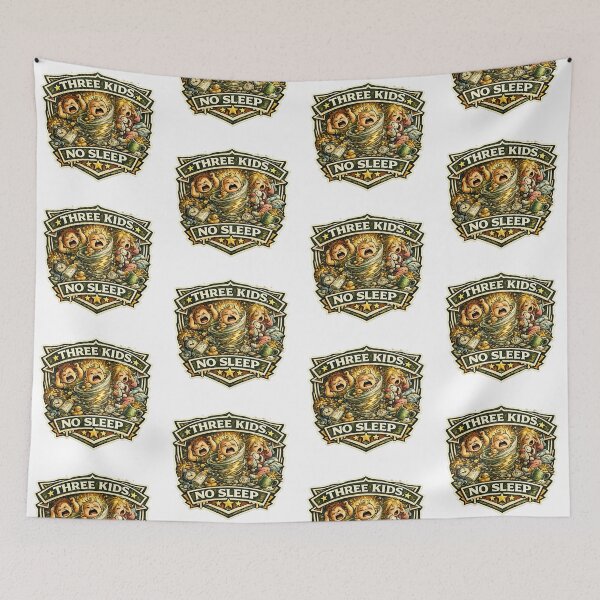 Item preview, Three Kids, No Sleep designed and sold by Throwing-Corn.