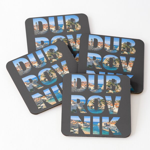 Item preview, Dubrovnik Croatia Photo Typography Travel Design Gift designed and sold by Winetastic-Art.