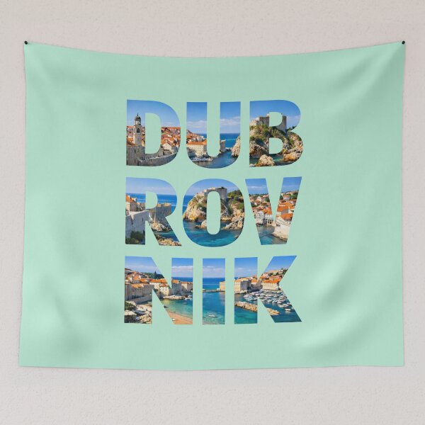 Item preview, Dubrovnik Croatia Photo Typography Travel Design Gift designed and sold by Winetastic-Art.