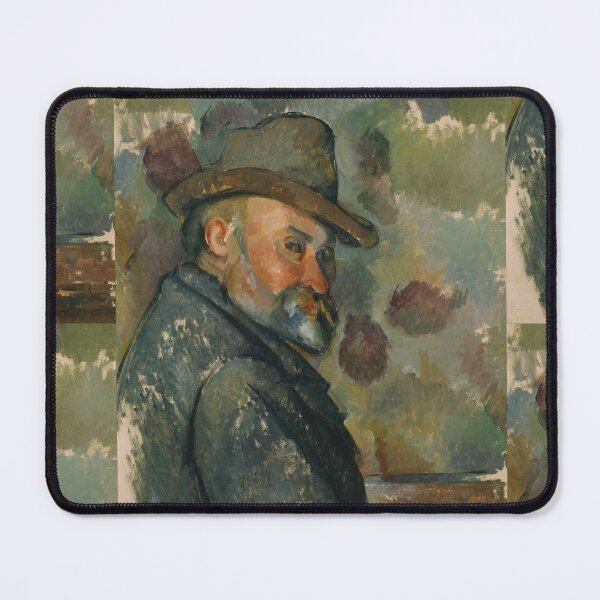 Item preview, Cezanne Coiffe Dun Chapeau Mou by Paul Cézanne: Post Impressionist Portrait Print designed and sold by artofuniverse.