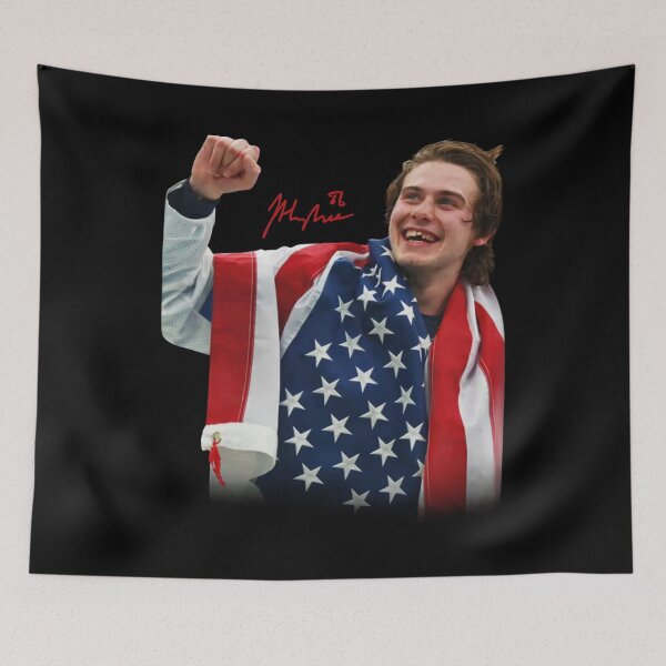Item preview, Jack Hughes USA Hockey, Jack Hughes Golden Goal designed and sold by CLOUDYMOODS.