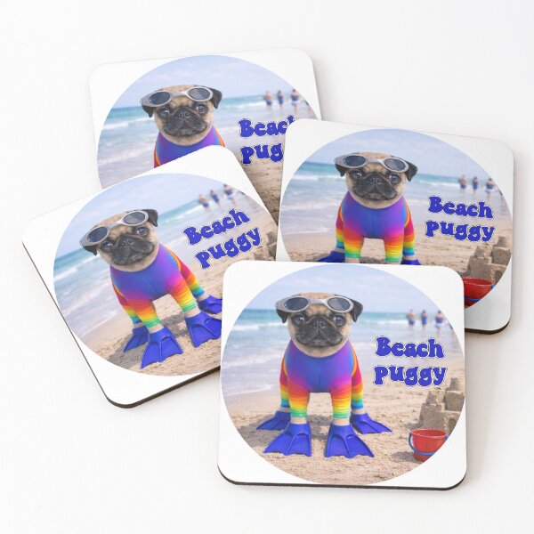 Item preview, Beach Puggy! designed and sold by MissTerryWoman.