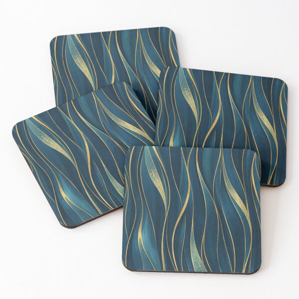 Item preview, Sapphire waves with Gold accent designed and sold by annenambiro.