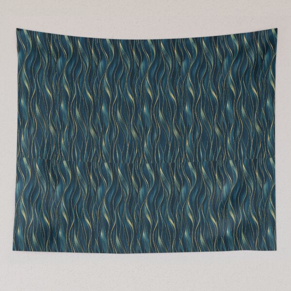 Item preview, Sapphire waves with Gold accent designed and sold by annenambiro.