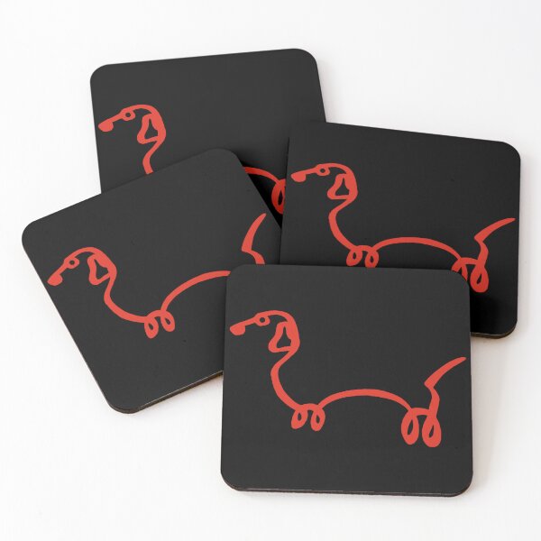 Item preview, Sketch of a red dog designed and sold by Lagueny.
