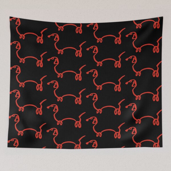 Item preview, Sketch of a red dog designed and sold by Lagueny.
