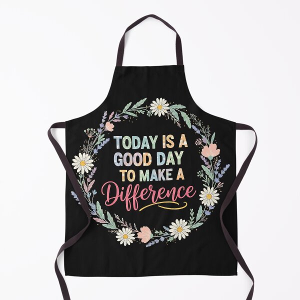 Item preview, Today Is A Good Day To Make A Difference Floral Quote designed and sold by graphixpolash.