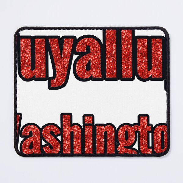 Item preview, Puyallup Washington City Name With Red Rhinestone designed and sold by TheIconSmith.