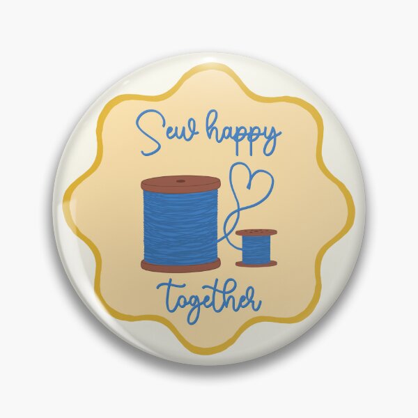 Item preview, Sew Happy Together thread and bobbin mustard yellow designed and sold by KatelynDesigns-.