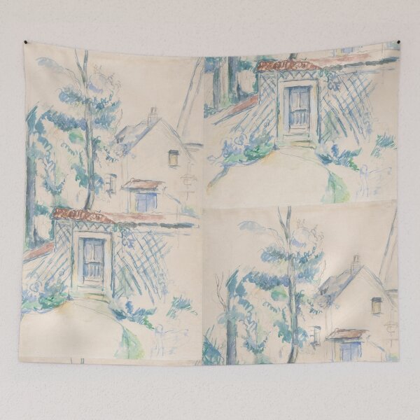 Item preview, Entrance to a Garden by Paul Cézanne: Post Impressionist Fine Art Print designed and sold by artofuniverse.