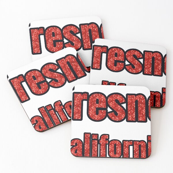 Item preview, Fresno California City Name With Red Rhinestone designed and sold by TheIconSmith.