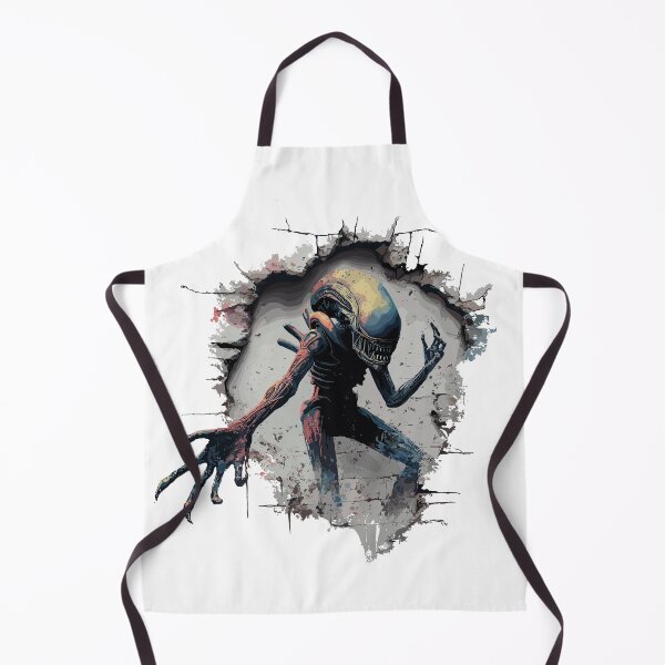 Item preview, Alien Xenomorph Breaking Through Wall | Sci-Fi Horror Creature Art designed and sold by Petru&Myself.