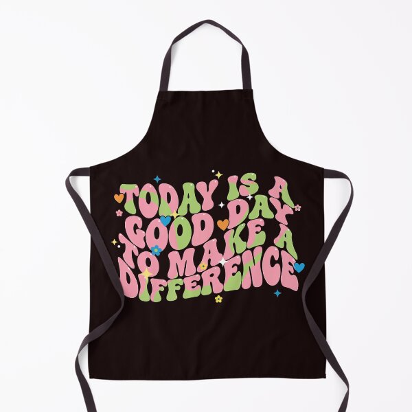 Item preview, Retro Groovy Today Is A Good Day To Make A Difference Quote designed and sold by graphixpolash.