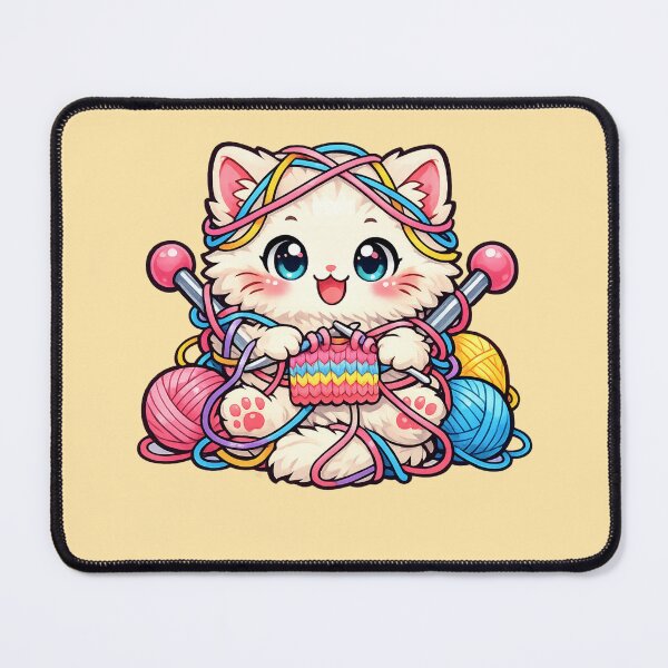 Item preview, Knitting Cat designed and sold by Iail Ioa.